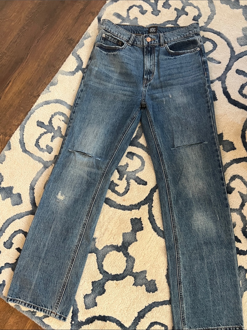 BDG Womenen's Medium Blue Loose Fit Jeans